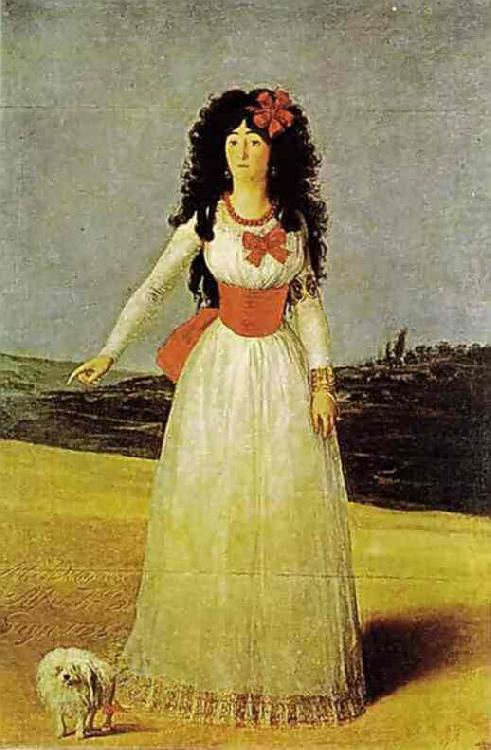 Portrait of the Dutchess of Alba, Francisco Jose de Goya